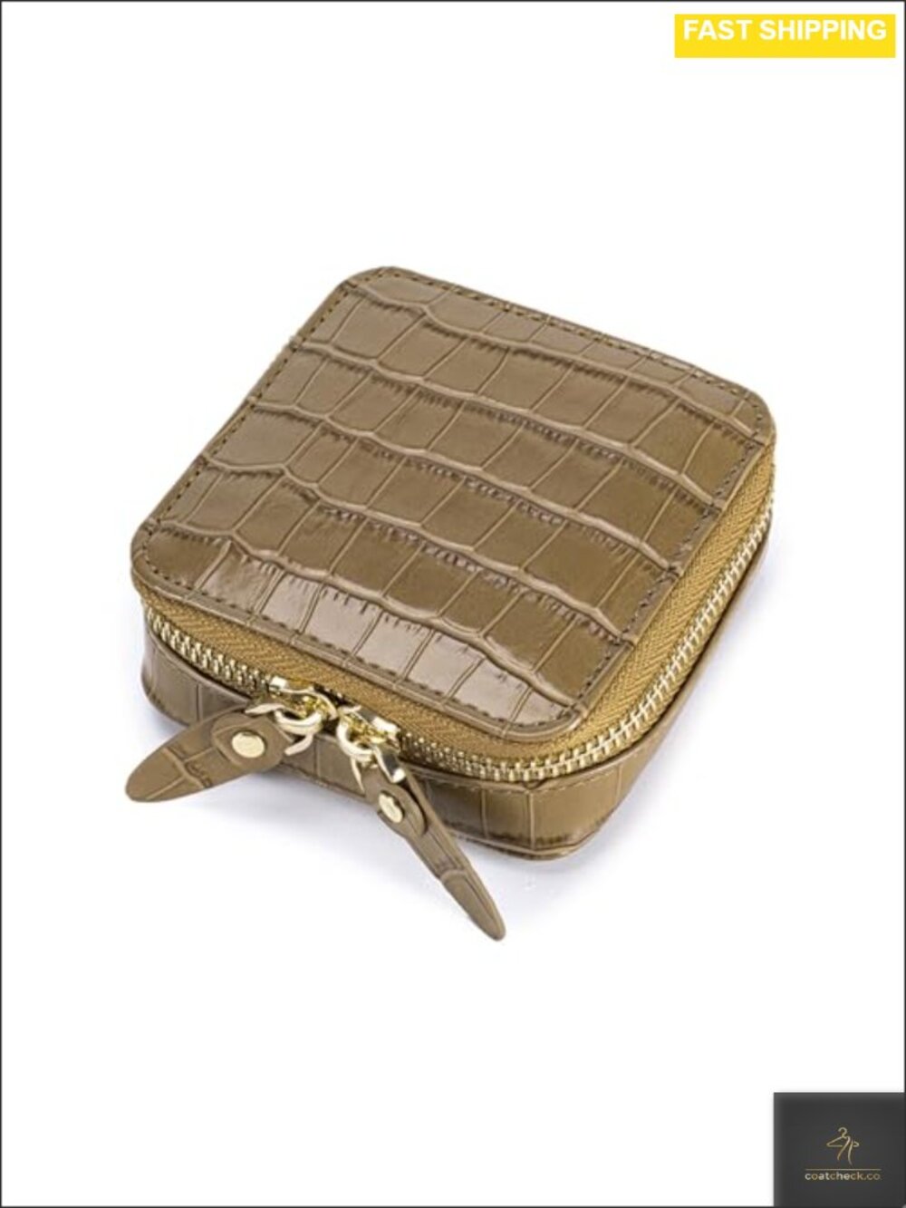 Genuine Leather Travel Jewelry Organizer Tangle-Free Necklace Storage
